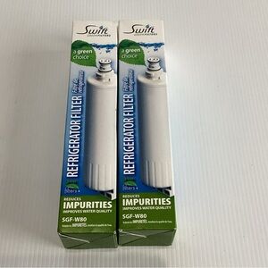 2 X Swift Refrigerator Filter SGF-W80 For Whirlpool, KitchenAid, Kenmore/Sears